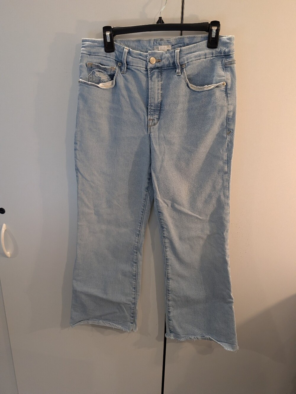 Good American 12/31 Light Wash Women's Straight Jeans